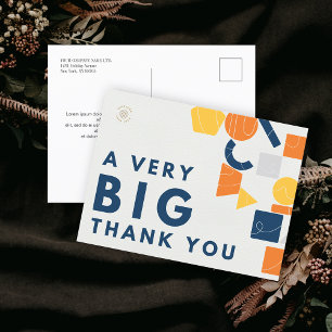 Aangepast Zakelijk Logo Een Hartelijk Bedankt Briefkaart