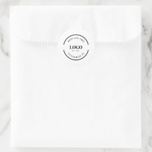 Aangepast zakelijk logo Eenvoudig productlabel Ronde Sticker