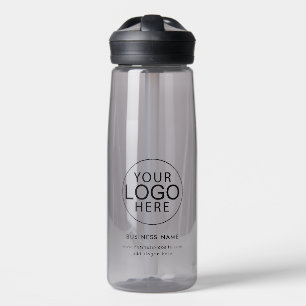 Aangepast zakelijk logo en website waterfles