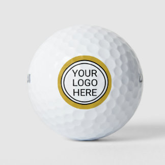 Aangepast Zakelijk Logo Merk Goud Golfballen