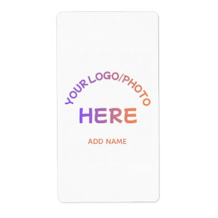 Aangepast zakelijk logo naam bedrijf verzendlabel