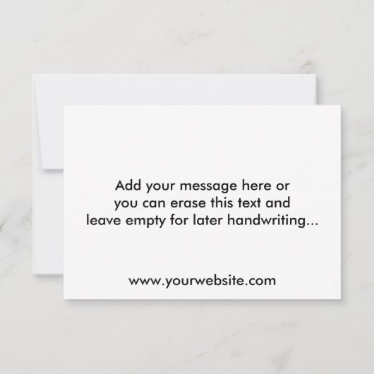 Aangepast zakelijk Logo patroon en bericht Bedankkaart (Achterkant)