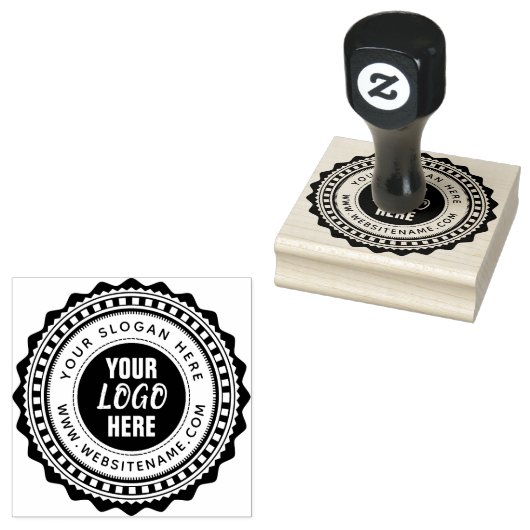 Aangepast Zakelijk Logo Rubber Stempel (Gestempeld)