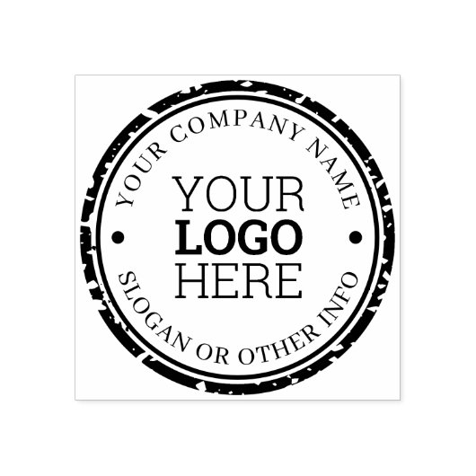 Aangepast zakelijk logo 	rubberstempel (Afrduk)
