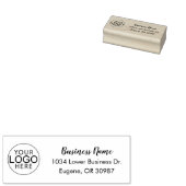 Aangepast Zakelijk Logo Script Modern Adres Rubberstempel (Gestempeld)