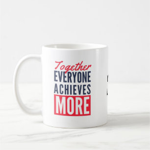 Aangepast Zakelijk Logo Teamwerk Motiverend Kantoo Koffiemok