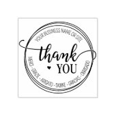 Aangepast zakelijk script Bedankt Rubberstempel (Afrduk)