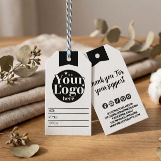Aangepast zakelijk winkel logo  Prijs Hangt Merkna Cadeaulabel