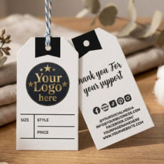 Aangepast zakelijk winkel logo  Prijs Hangt Merkna Cadeaulabel