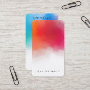 Aangepast zakelijkTemplate Modern, kleurrijk Abstr Visitekaartje