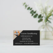 Aangepast zandspiering zakelijk Visitekaartje (Staand voorkant)