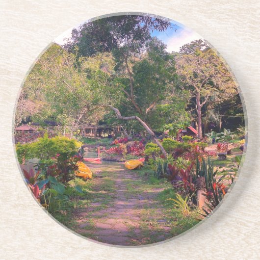 Aangepast zandsteen Onderzetter "Schilderachtig Ma (Voorkant)