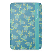 Aangepast Zee aan de kust Turquoise Blue Badmat (Voorkant Verticaal)