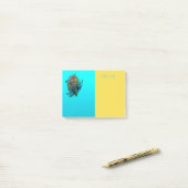 Aangepast zee schildpad notitie post-it® notes (Op bureau)
