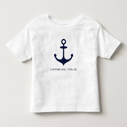 Aangepast zeeblauw autisch anker kinder shirts (Voorkant)