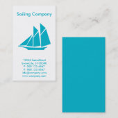Aangepast zeilbedrijf visitekaartje (Voorkant / Achterkant)