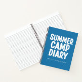 Aangepast zomerdagboek in Blauw Notitieboek (Binnen)