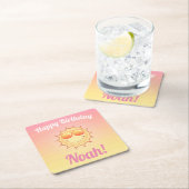 Aangepast zondag vierkante kartonnen onderzetter (Insitu)