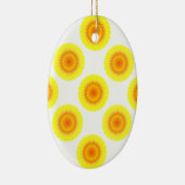 Aangepast zonnebloempatroon keramisch ornament (Rechts)