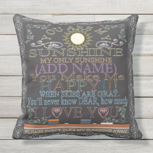 Aangepast zonnezonnescherm voor  krijtborden buitenkussen