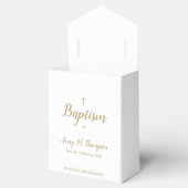 Aangepast zuiver wit gouden handschrift bedankdoosjes (Geopend)