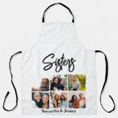 Aangepast zusje script 6 Fotocollage Schort (Voorkant)