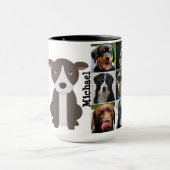 Aangepast zwart 15oz Ringer Mok Big Mutts3 door ZA (Midden)