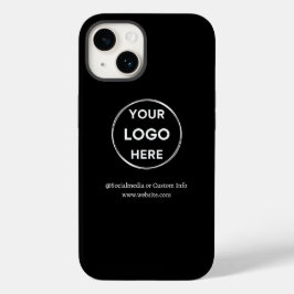 Aangepast zwart bedrijfsmerk met Logo Case-Mate iPhone 14 Hoesje