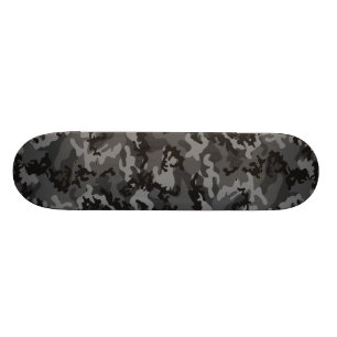 Aangepast zwart Camo Skateboard