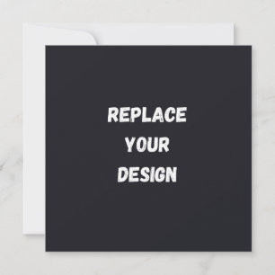 Aangepast zwart eenvoudig ontwerp Voeg foto of tek Aankondiging