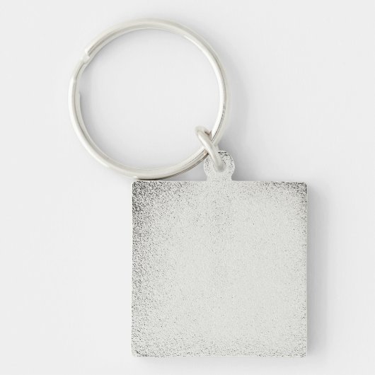 Aangepast zwart glitter Sparkle Monogram Sleutelhanger (Achterkant)
