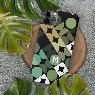 Aangepast zwart-groen Blauwgroen blauw retroArt-pa iPhone 11 Pro Max Hoesje