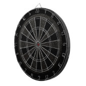 Aangepast zwart leder retro dartbord (Voorkant Rechts)