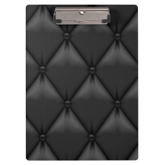Aangepast zwart leder retro klembord (Voorkant)