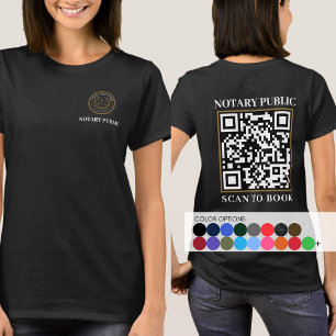 Aangepast zwart QR Code Company Marketing Swag Not T-shirt