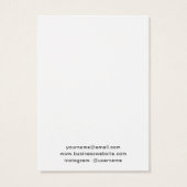 Aangepast zwart-wit, eenvoudig beeldscherm met Log Visitekaartje (Achterkant)