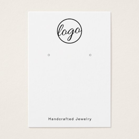 Aangepast zwart-wit, eenvoudig beeldscherm met Log Visitekaartje (Voorkant)