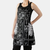 Aangepast zwart-wit elegant schort (Insitu)