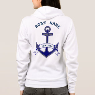 Aangepast zwart-wit kleurenzip voor anchor hoodie