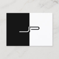 Aangepast zwart-wit monogram Initiaal Elegant mode