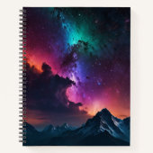 Aangepast zwart-wit monogram schetsboek notitieboek (Voorkant)