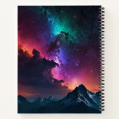 Aangepast zwart-wit monogram schetsboek notitieboek (Achterkant)