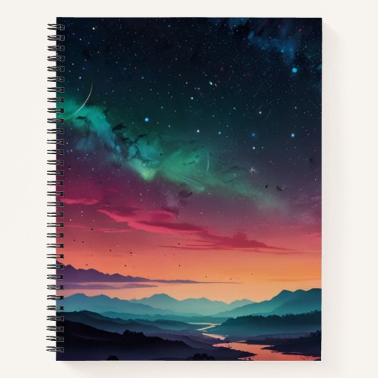 Aangepast zwart-wit monogram schetsboek notitieboek (Voorkant)