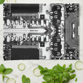 Aangepast zwart-wit PCB Afgedrukte Circuit Board G Theedoek (Gevouwen)