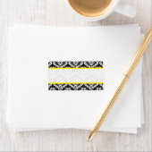 Aangepast zwart-witbad bruiloft etiket (Insitu)