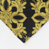 Aangepast zwart-witpatroon fleece deken (Hoek)