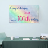 Aangepaste 100e verjaardag spandoek (Beurs)