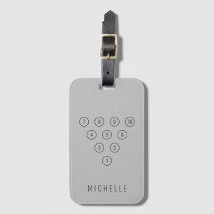 Aangepaste 10-pins Bowling-draagtas voor sport Bagagelabel