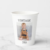 Aangepaste 10e 20e 30e 40e 50e 60 verjaardagsfeest papieren bekers (Voorkant)