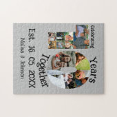 Aangepaste 10e trouwdag 11 fotocollage legpuzzel (Horizontaal)